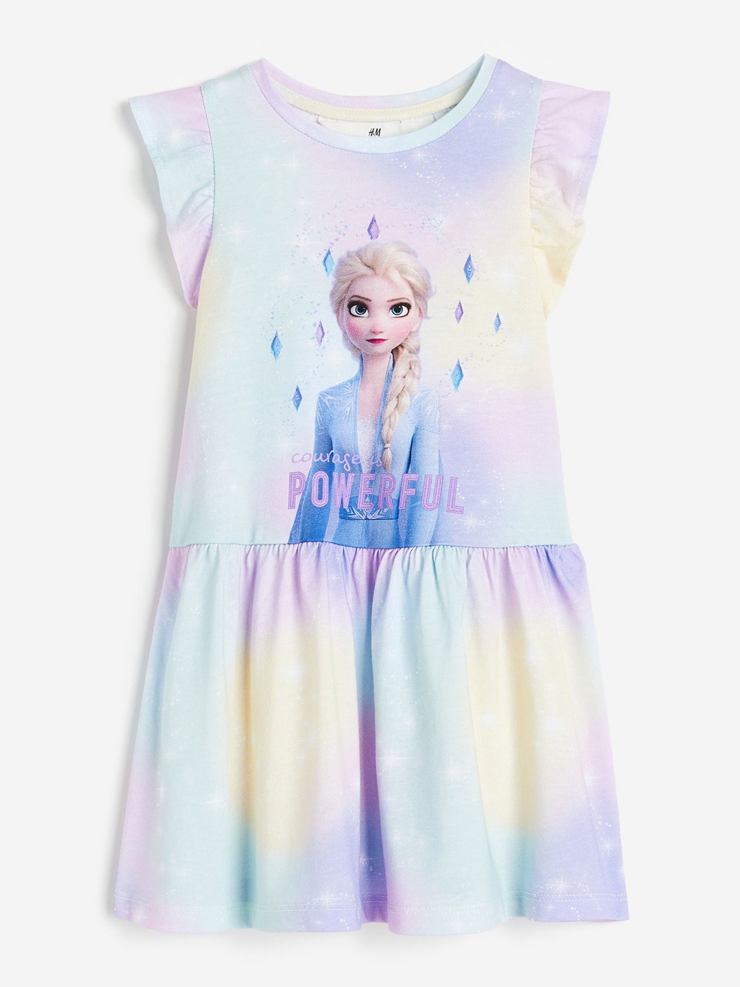 

H&M Girls Printed Cotton Dress, Purple