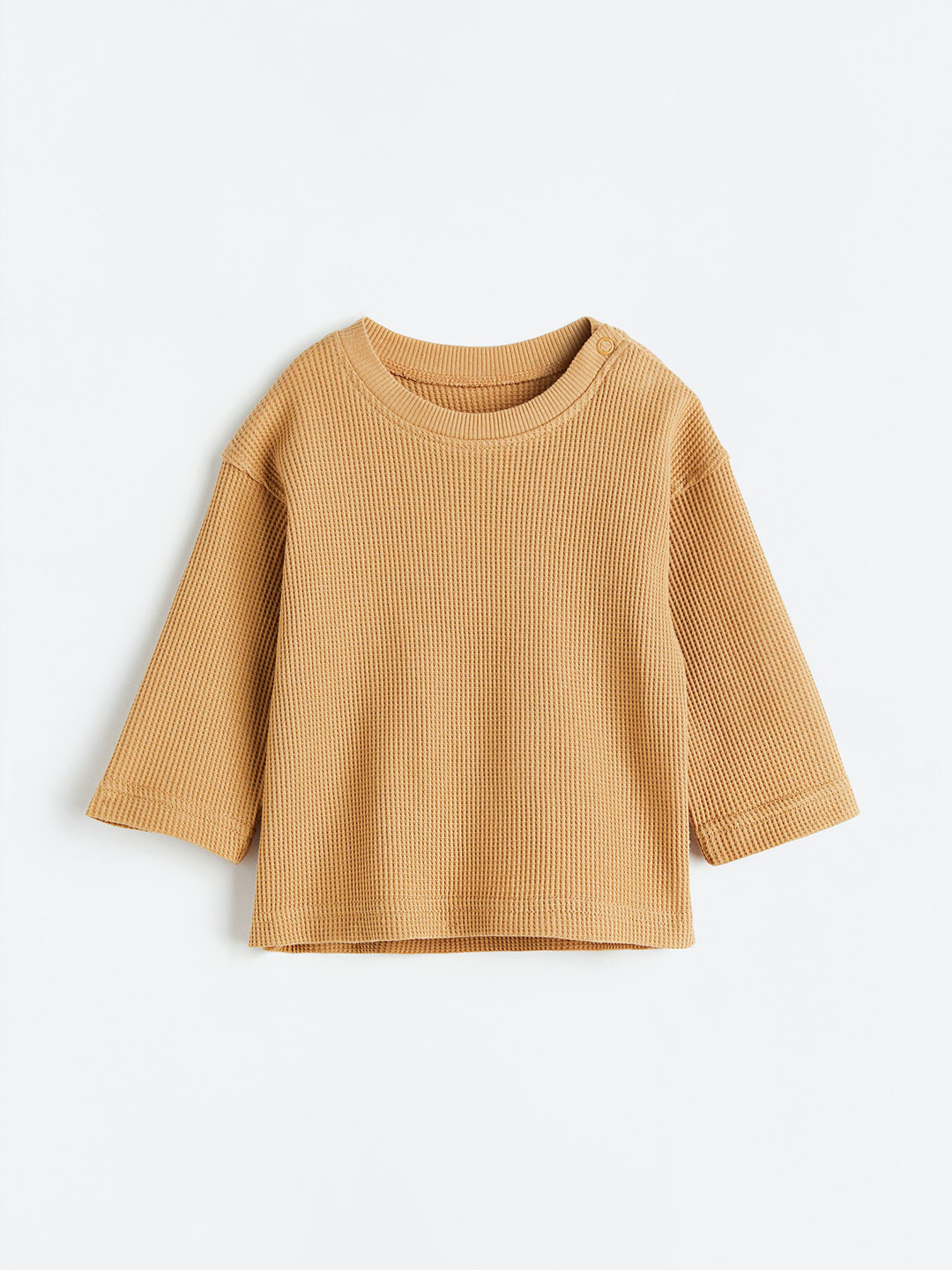 

H&M Boys Cotton Jersey Top, Beige