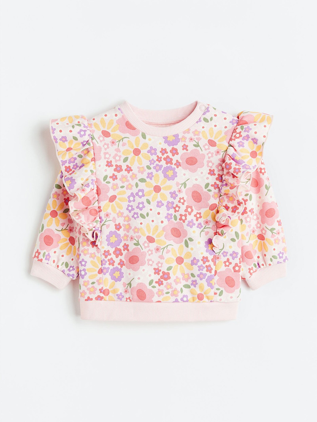 

H&M Girls Cotton Sweatshirt, Pink