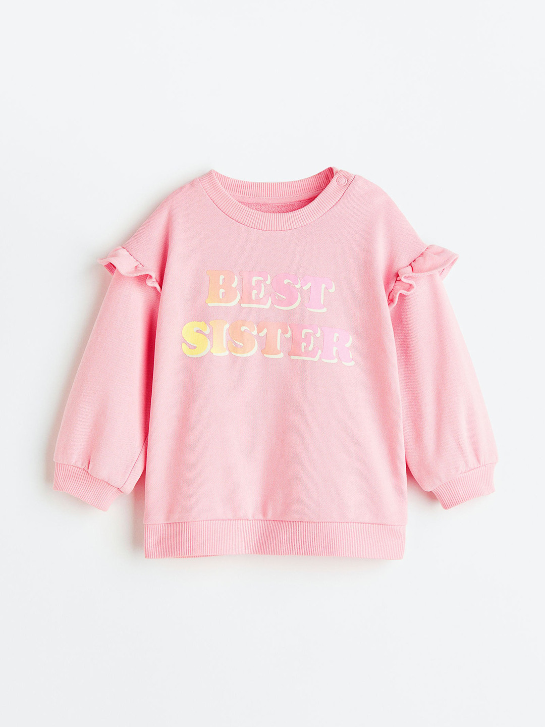 

H&M Girls Printed Sibling Sweatshirt, Pink