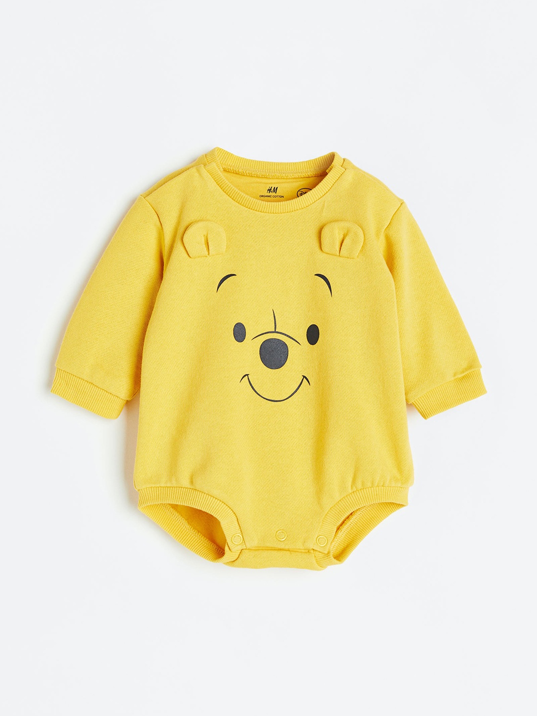 

H&M Boys Sweatshirt Romper Suit, Yellow