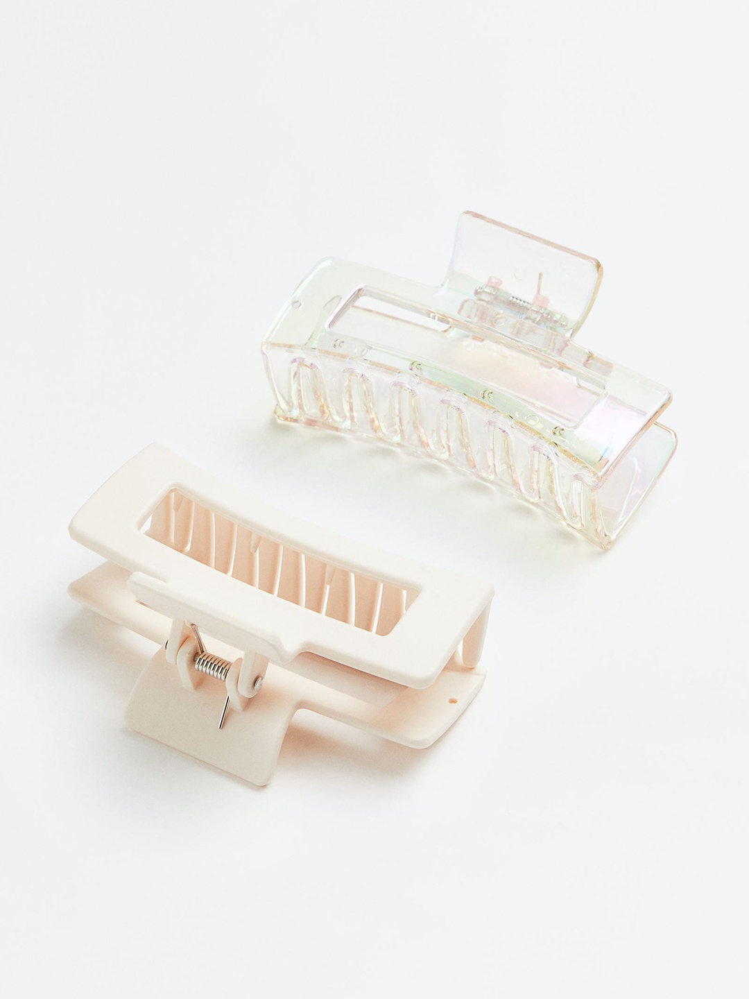 

H&M 2-Pack Hair Claws, Beige