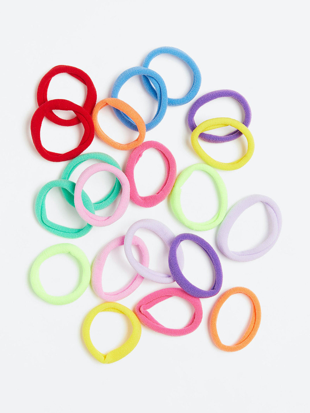 

H&M Girls 20-Pack Hair Elastics, Red