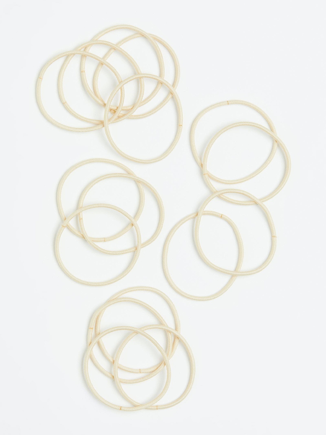 

H&M Women 16-Pack Hair Elastics, Beige