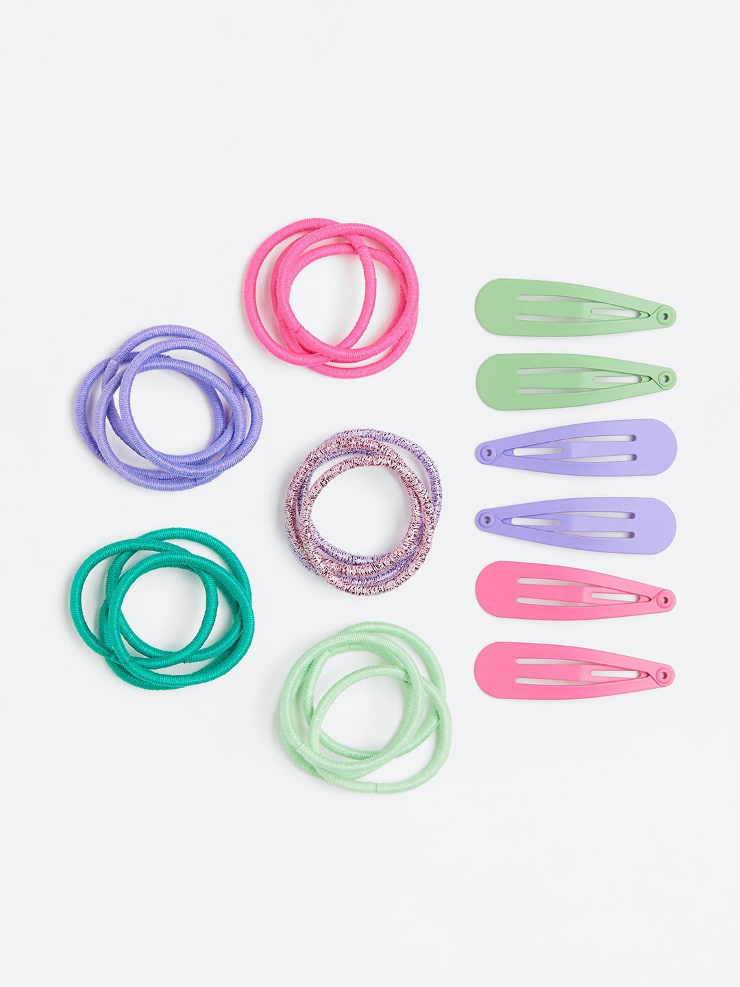 

H&M Hair Elastics & Clips, Green