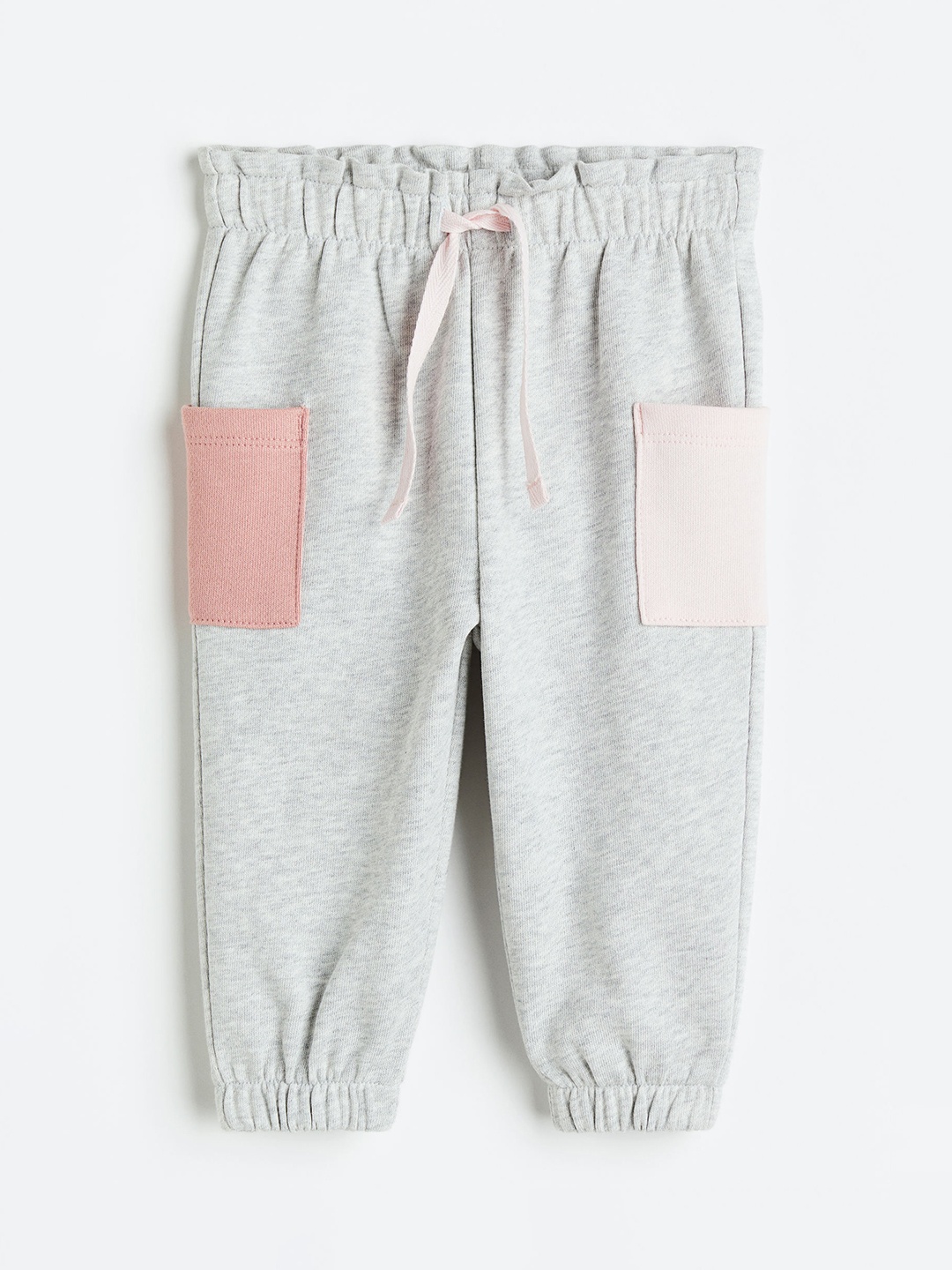 

H&M Girls Pure Cotton Joggers, Grey