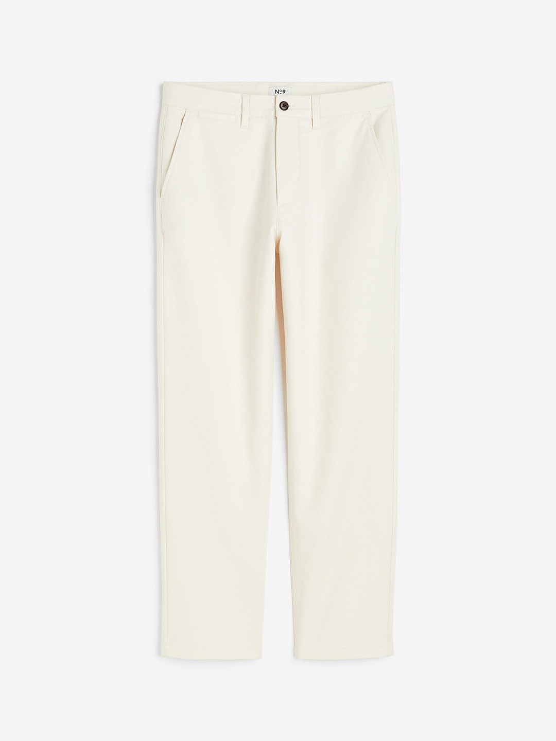 

H&M Men Regular Fit Pure Cotton Chinos, White