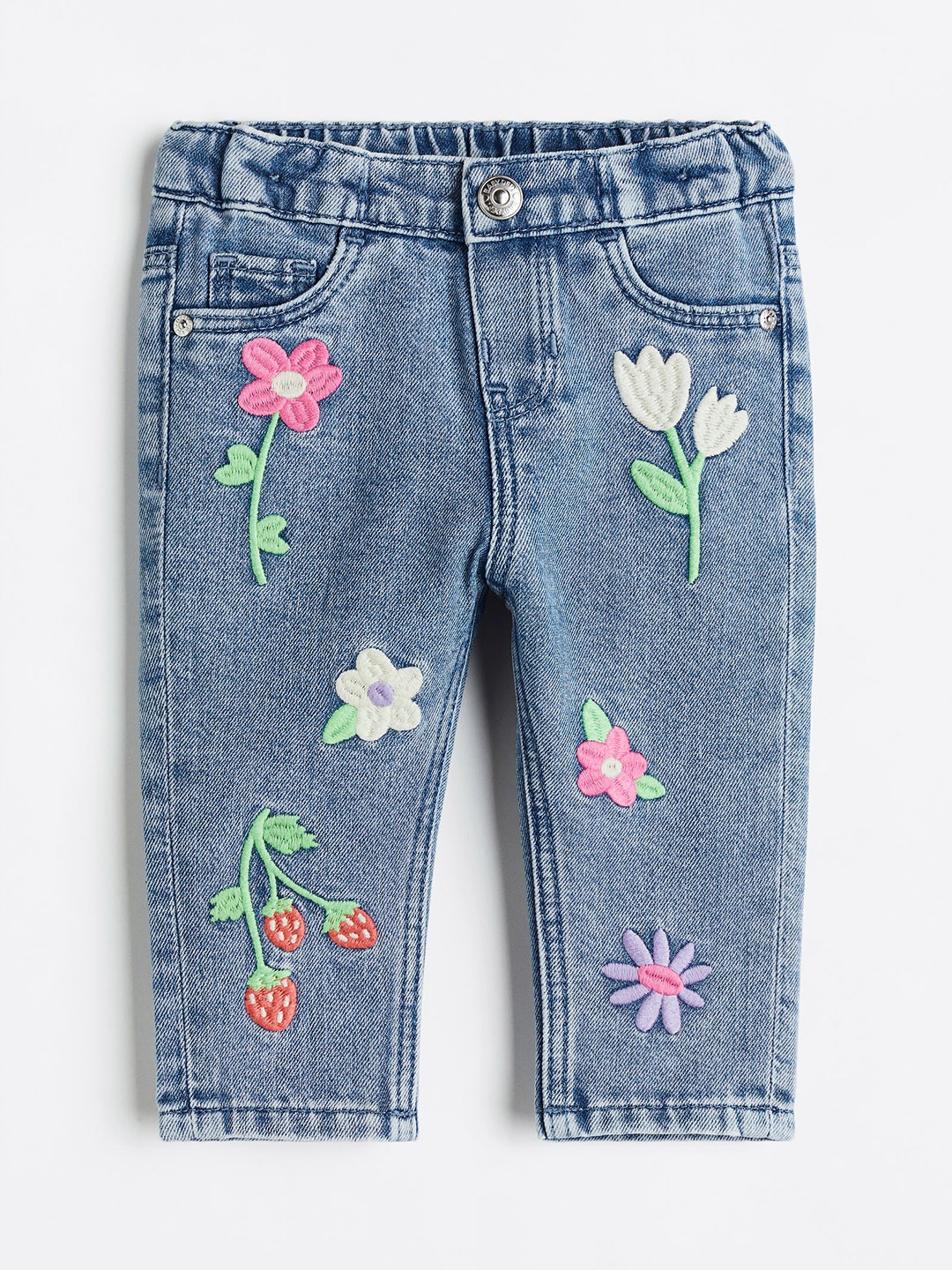 

H&M Girls Straight Fit Jeans, Blue