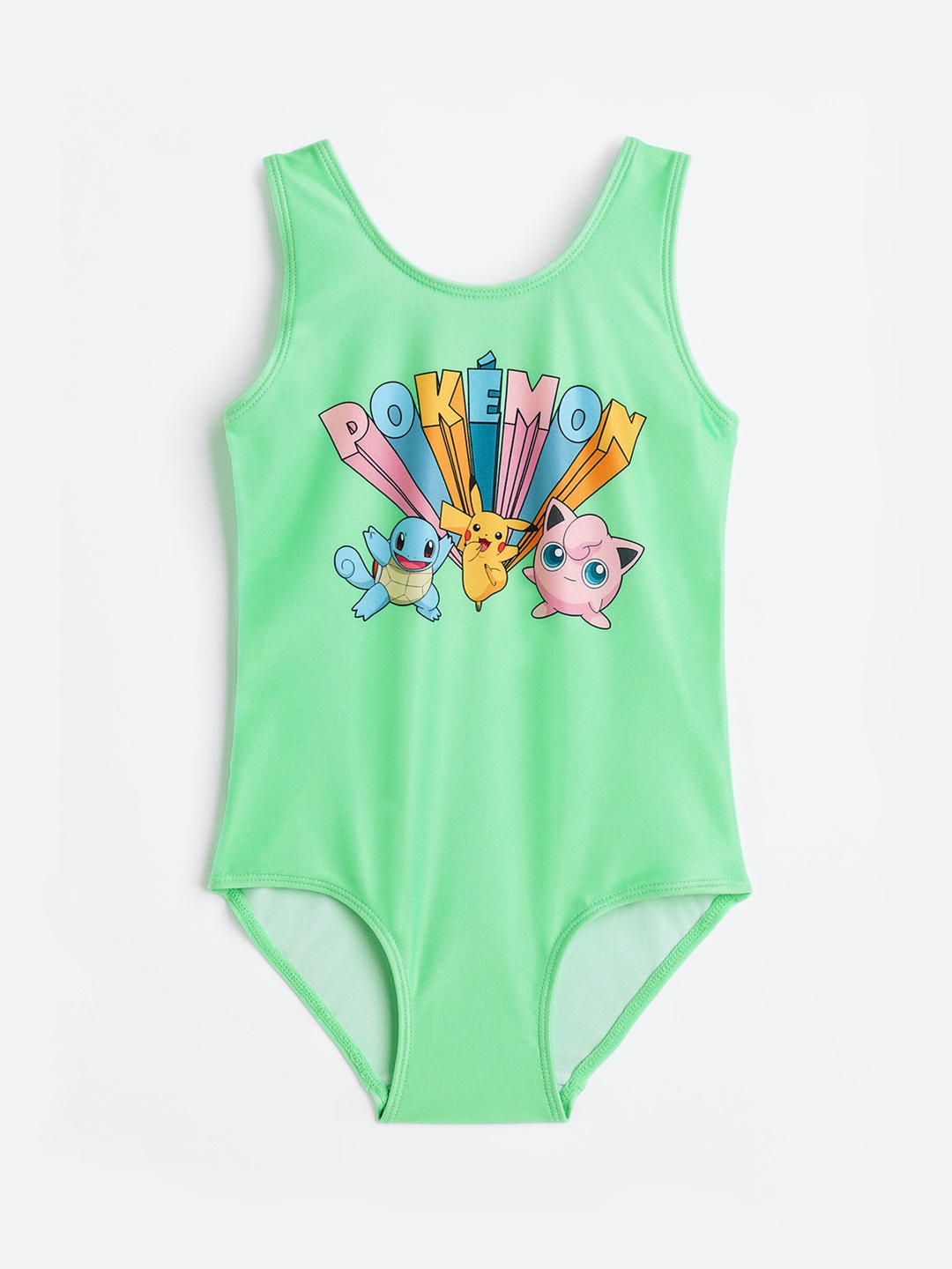 

H&M Girls Printed Swimsuit, Green