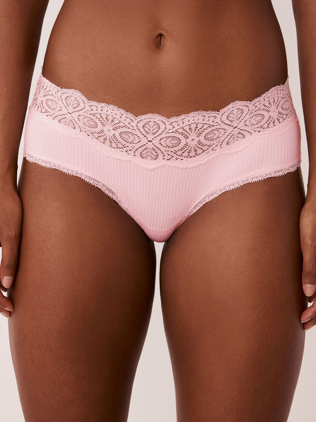 

La Vie en Rose Women Lace Hipster Briefs, Pink
