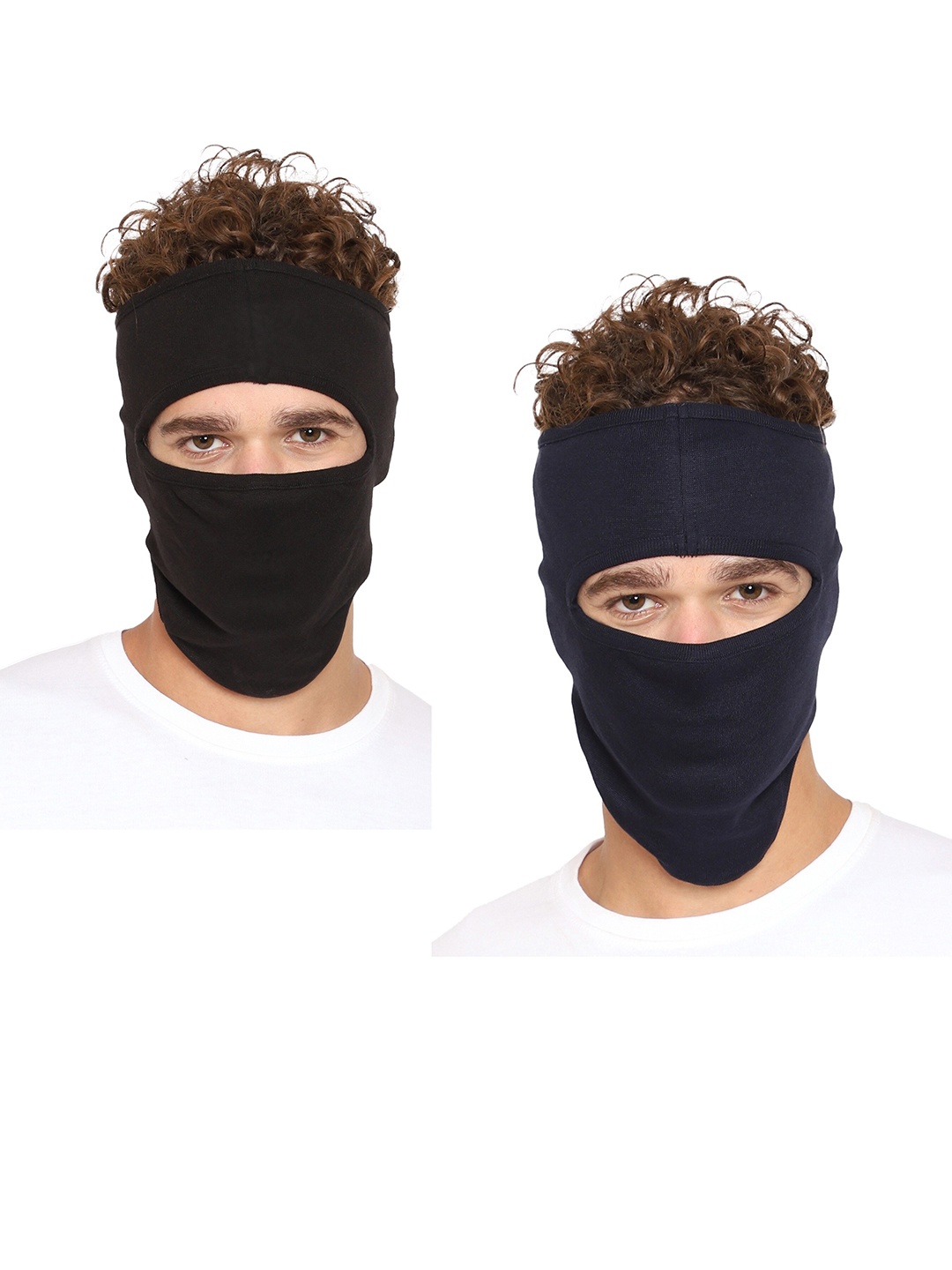 

Gajraj Pack Of 2 Anti Pollution Full Face Reusable Cotton Masks, Black