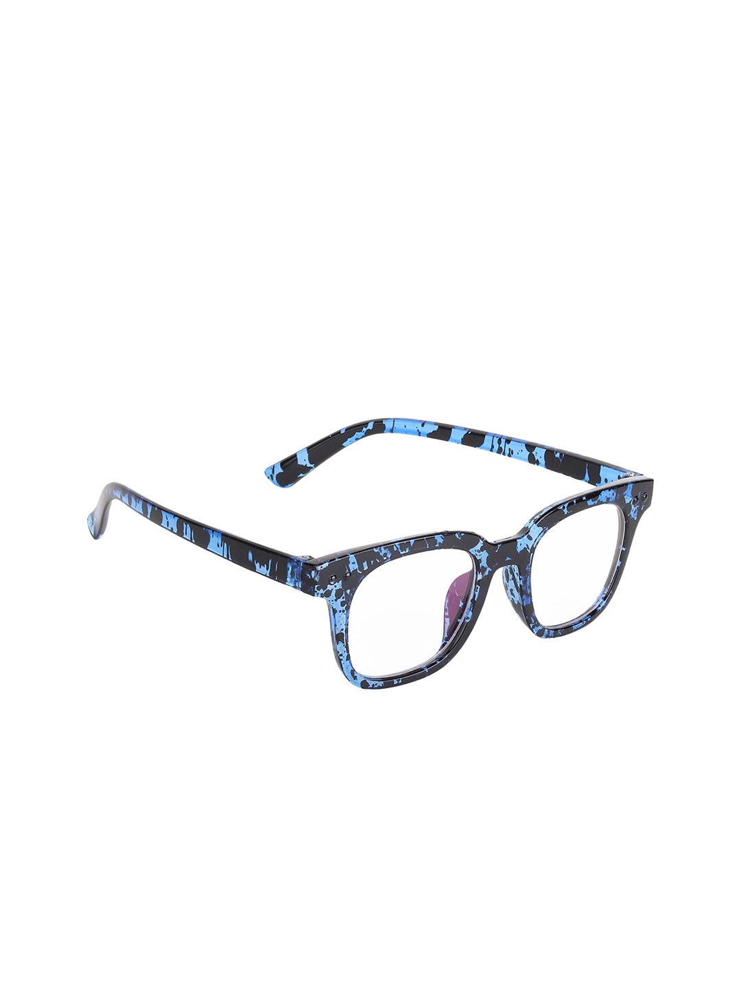 

CRIBA Clear Lens & Wayfarer Sunglasses with UV Protected Lens CR_WYFARER, Blue