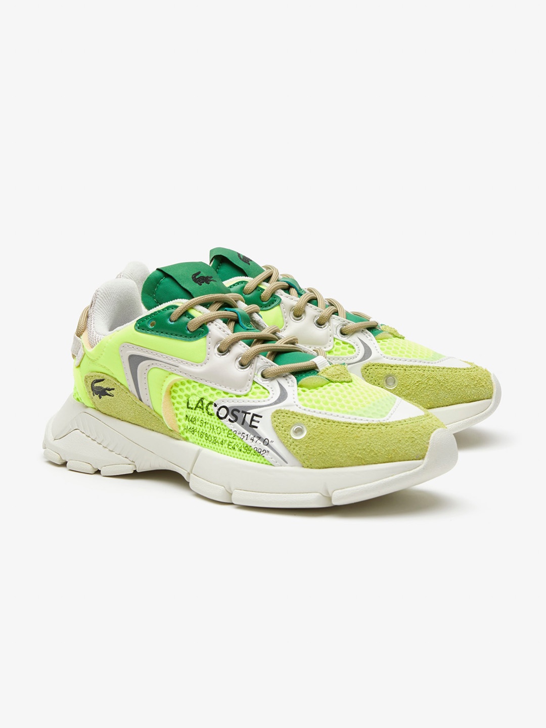 

Lacoste Men L003 Neo Textile Trainers, Yellow