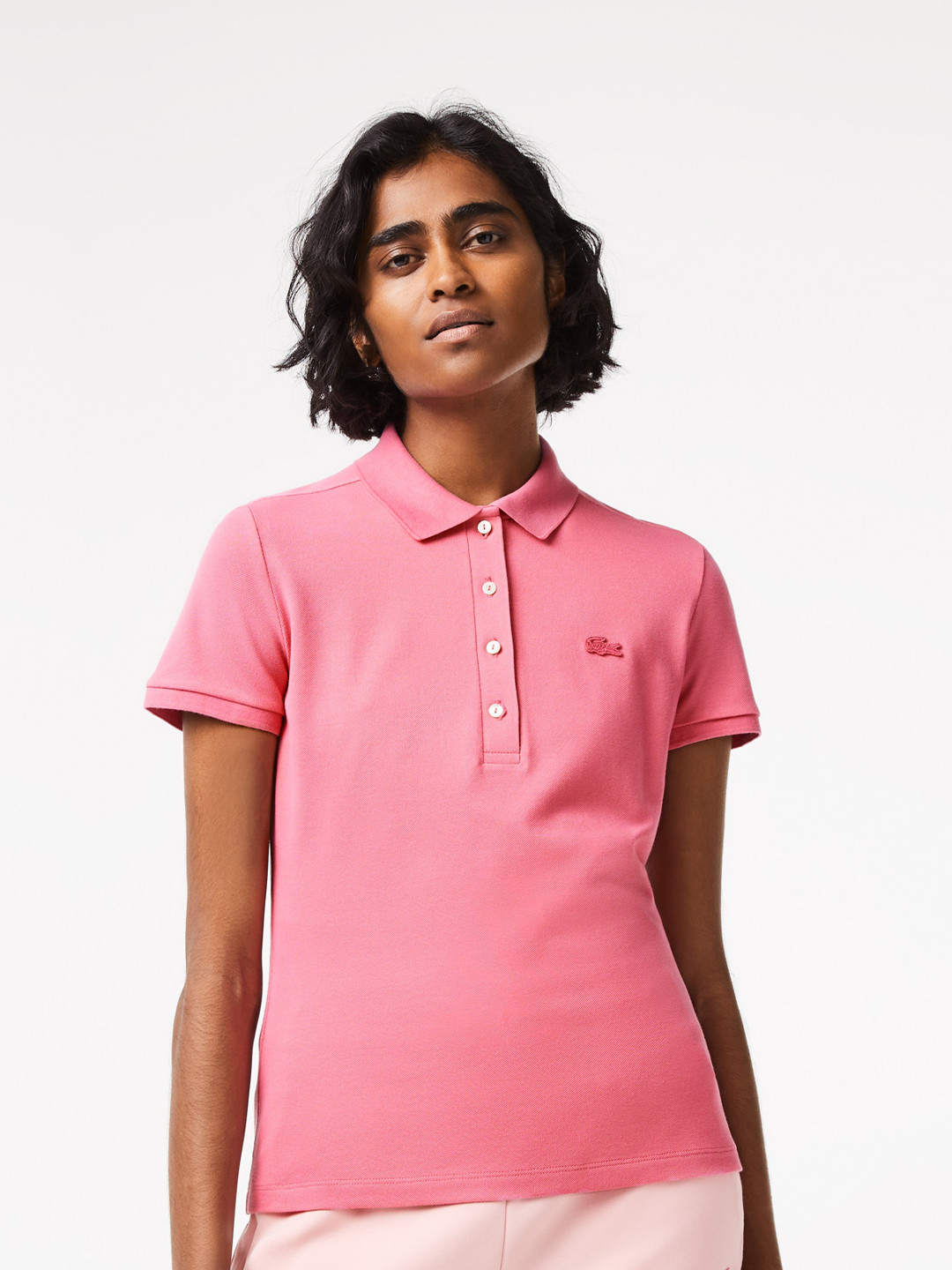 

Lacoste Polo Collar Slim Fit T-shirt, Pink
