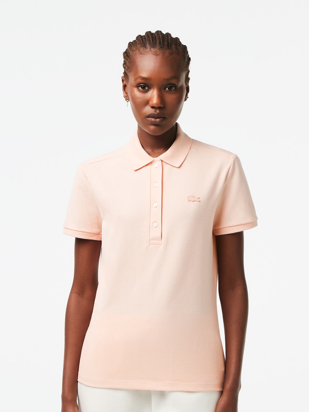 

Lacoste Polo Collar Slim Fit T-shirt, Pink