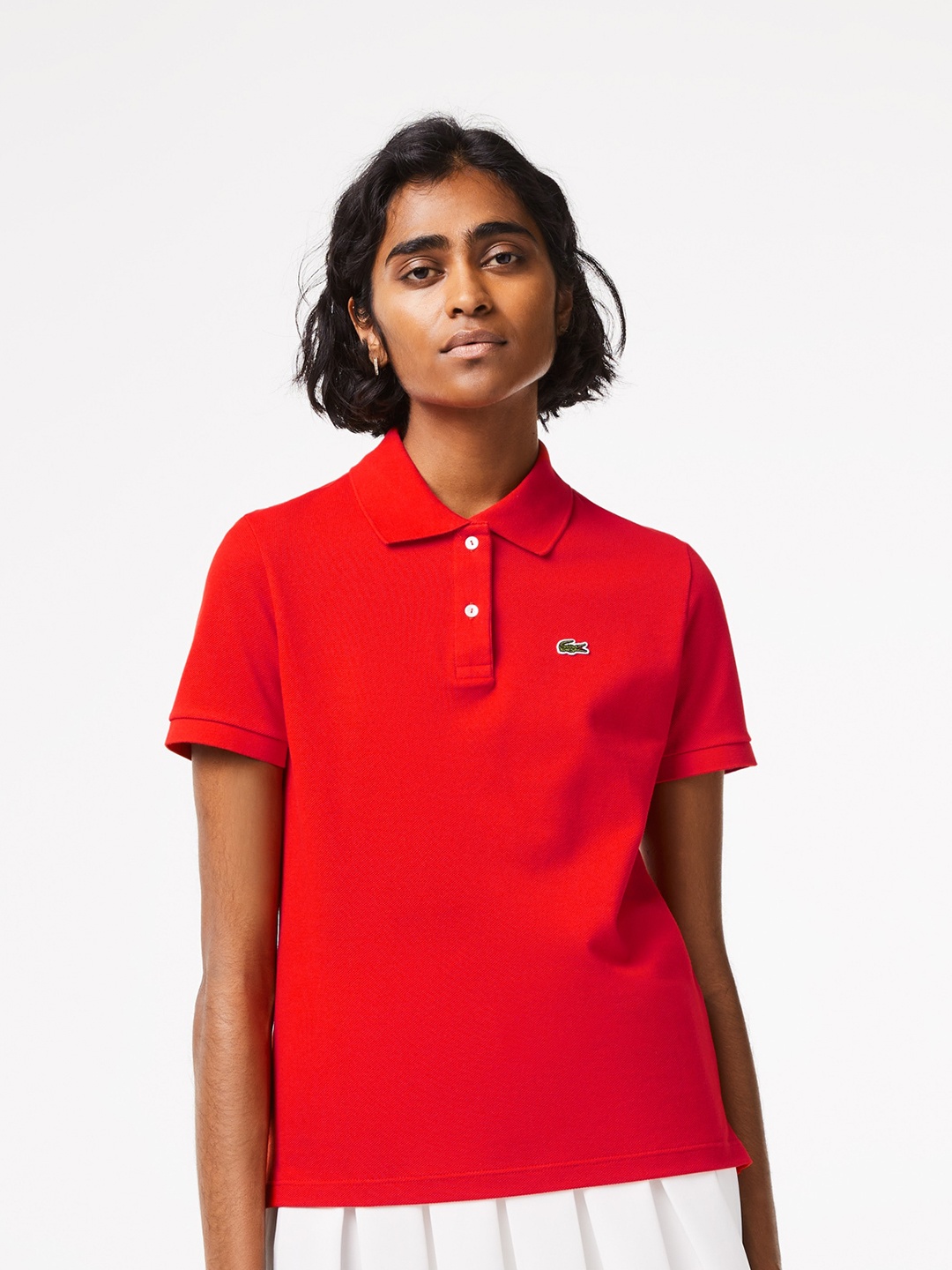 

Lacoste Polo Collar Pure Cotton T-shirt, Red