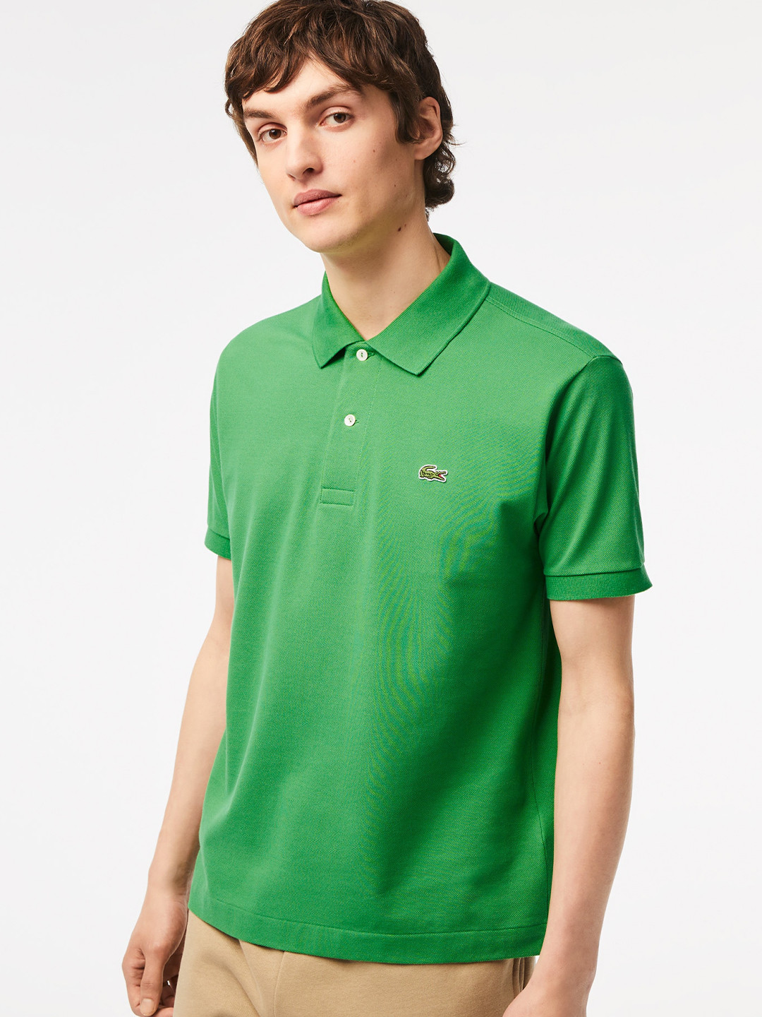 

Lacoste Polo Collar Pure Cotton T-shirt, Green