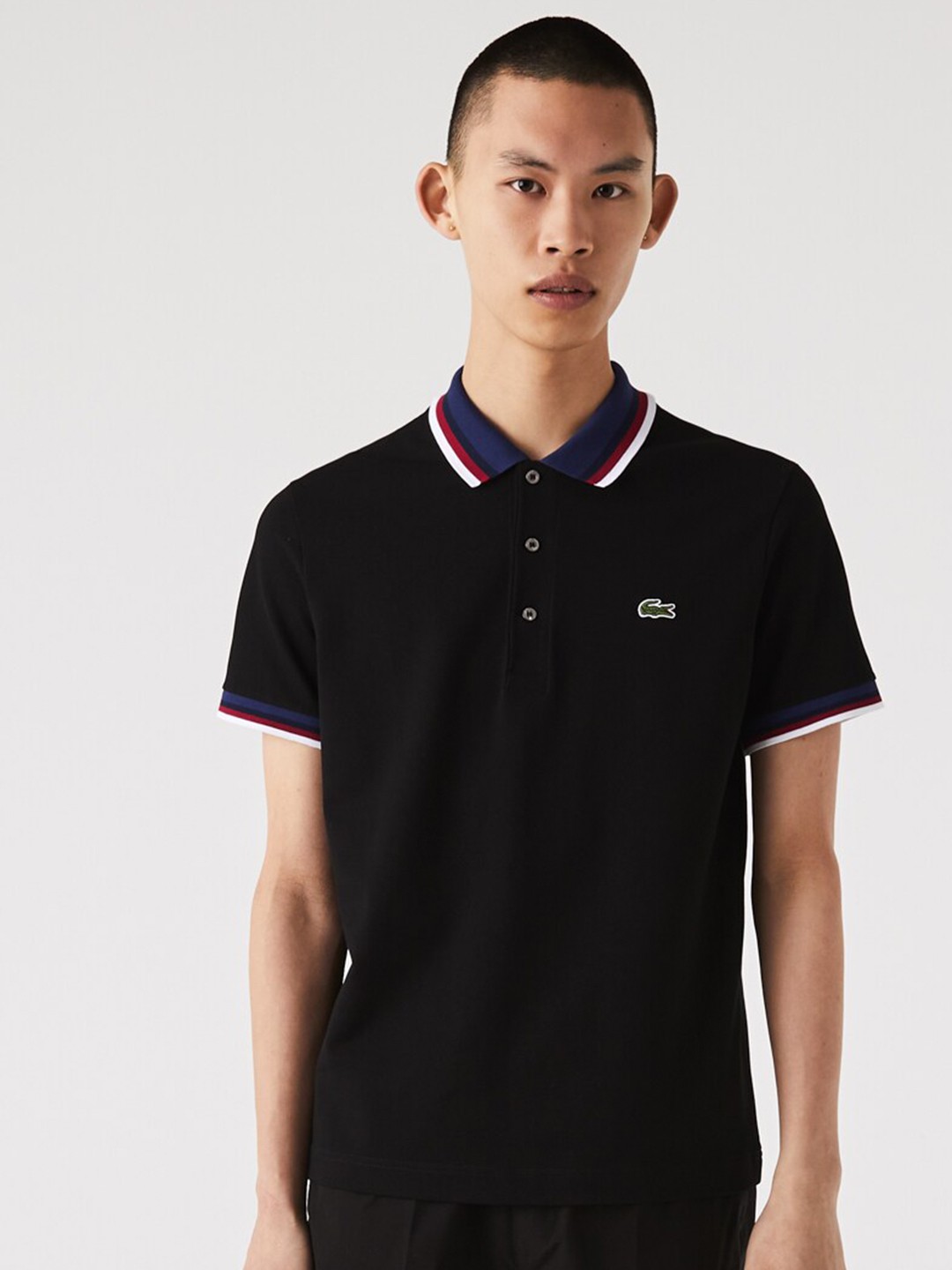 

Lacoste Polo Collar Short Sleeve T-shirt, Black