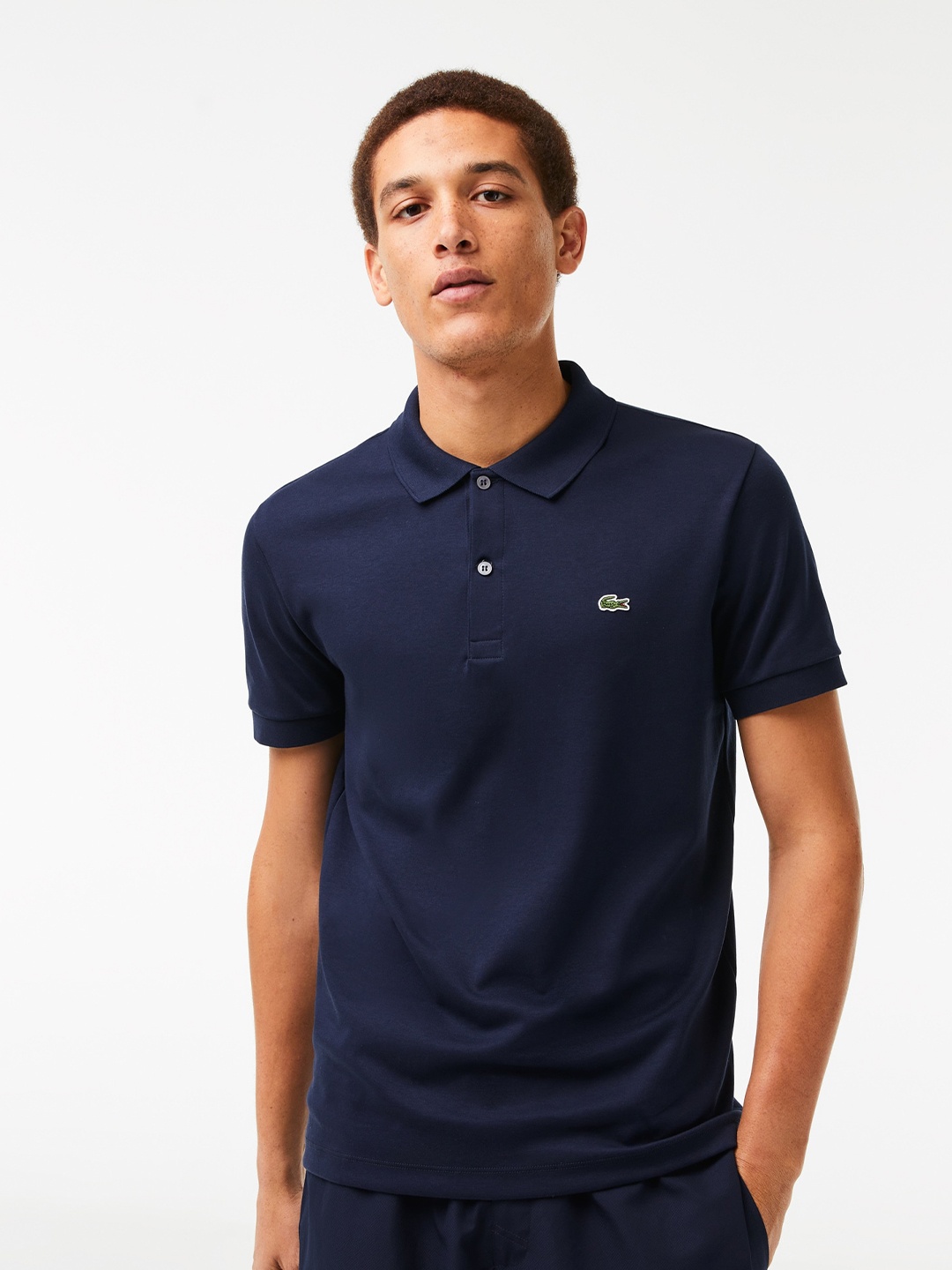 

Lacoste Polo Collar Pure Cotton T-shirt, Navy blue