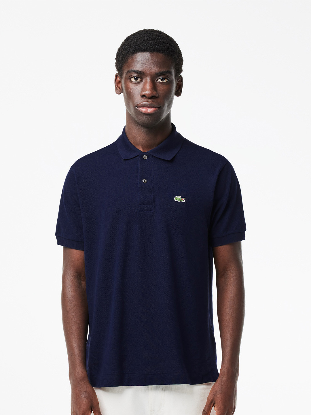

Lacoste Polo Collar Pure Cotton T-shirt, Navy blue