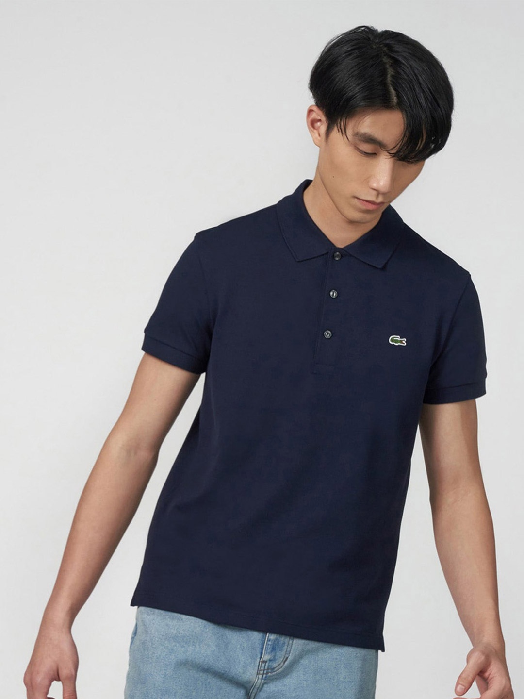 

Lacoste Slim Fit Polo Collar Cotton T-shirt, Navy blue