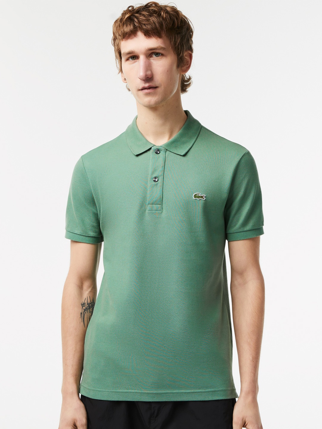 

Lacoste Slim Fit Polo Collar Pure Cotton T-shirt, Green