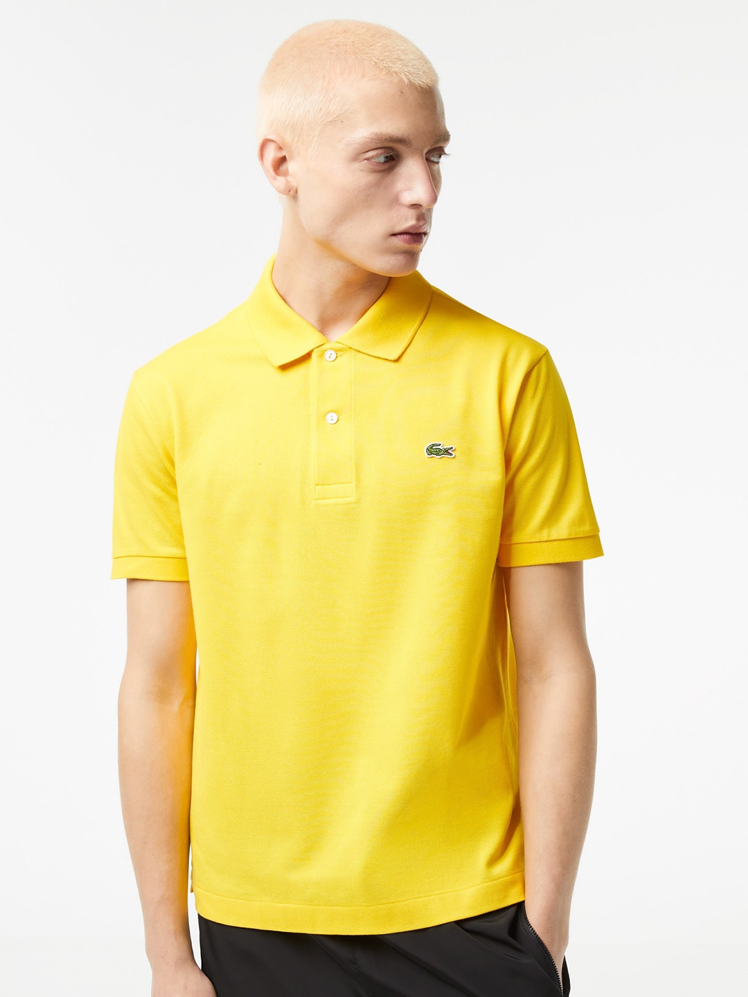 

Lacoste Polo Collar Short Sleeves Pure Cotton T-shirt, Yellow