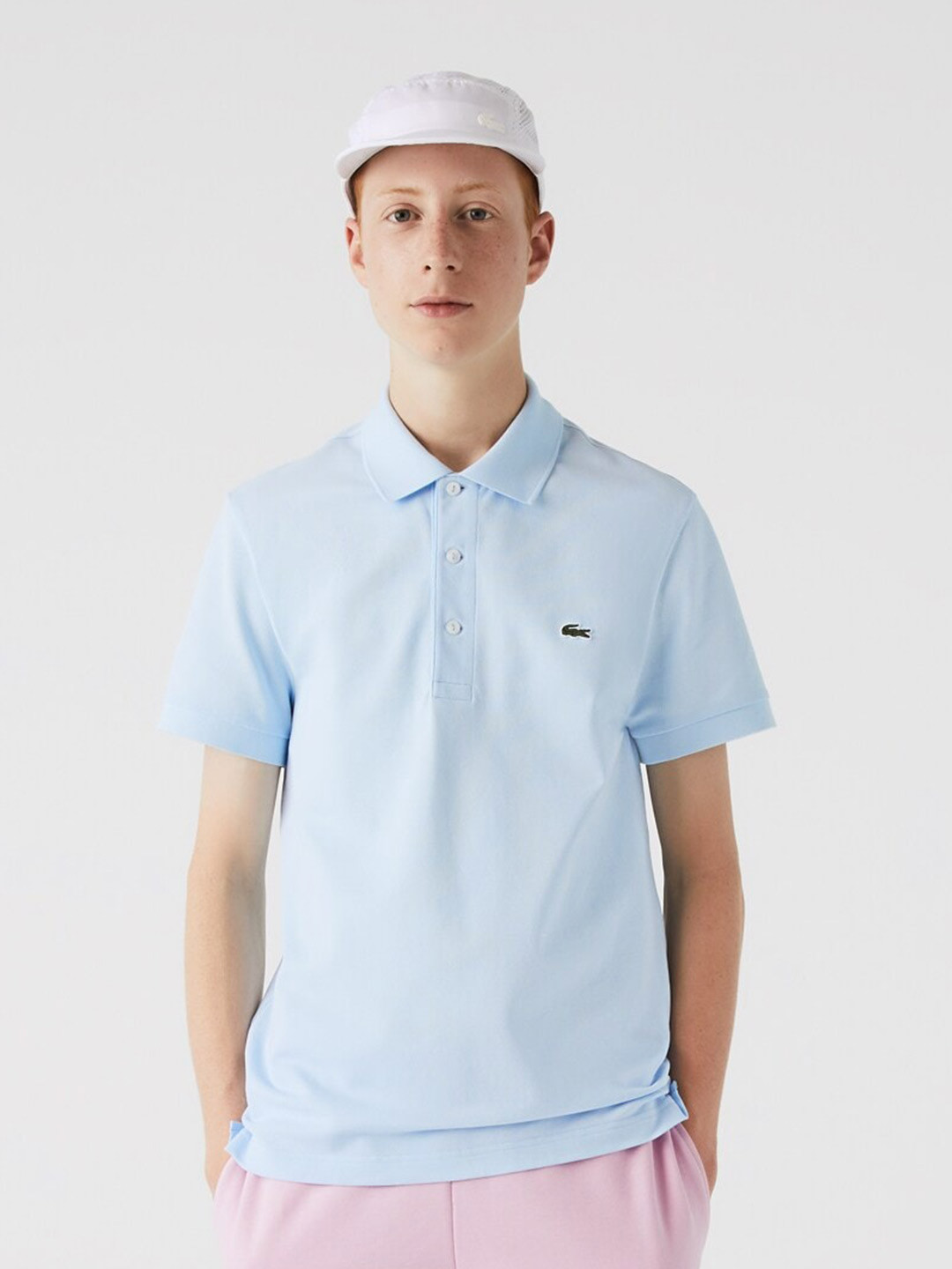 

Lacoste Polo Collar Short Sleeves Cotton T-shirt, Blue