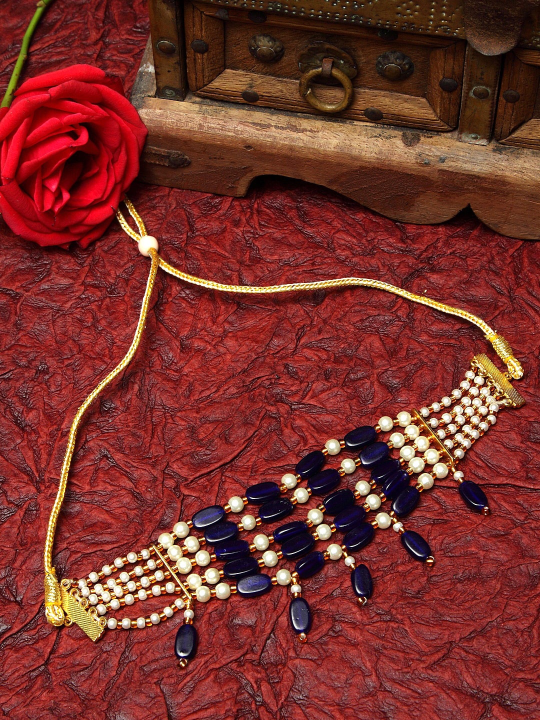 

Moedbuille Brass Gold-Plated Choker Necklace