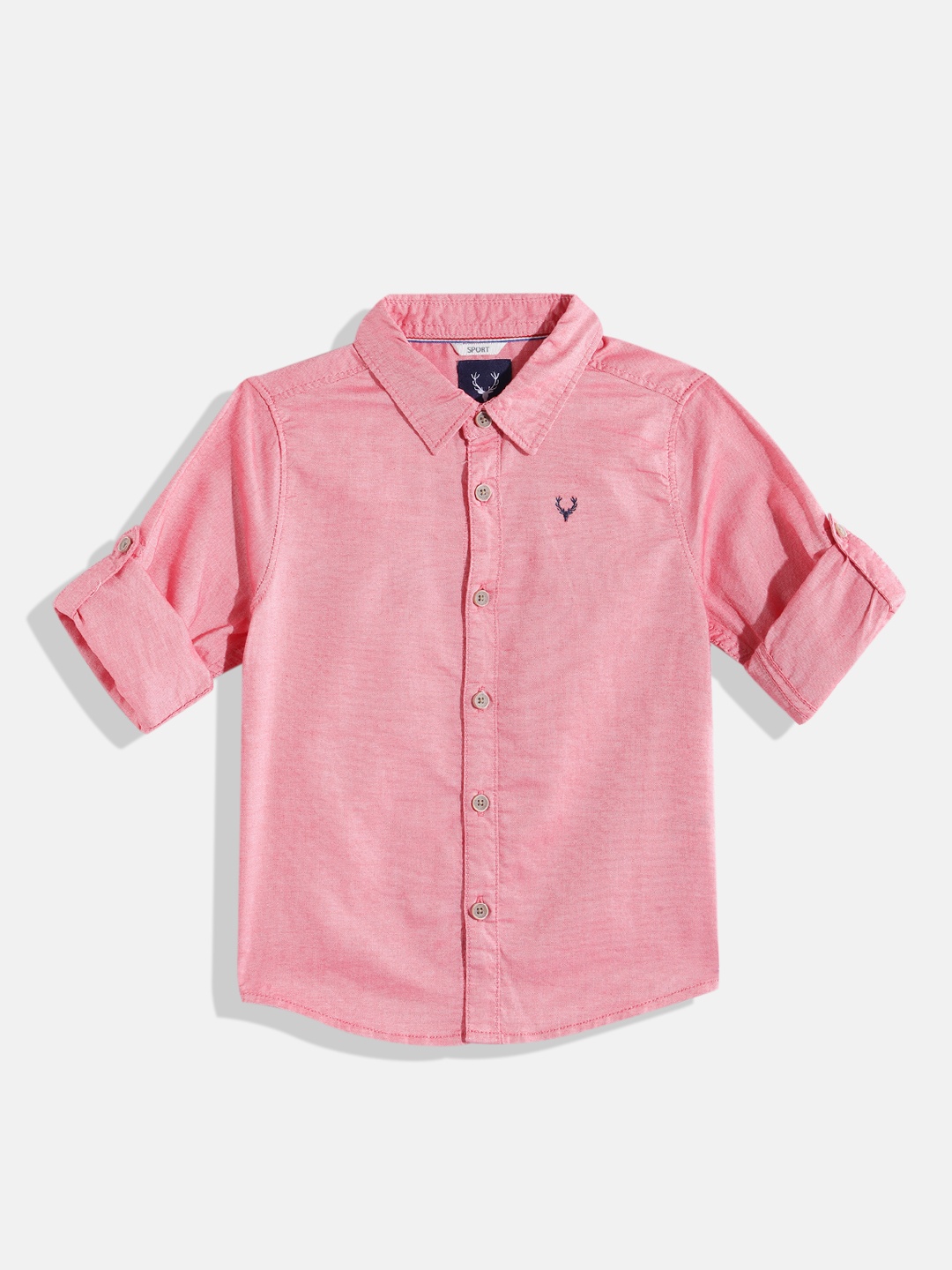 

Allen Solly Junior Boys Pure Cotton Casual Shirt, Pink
