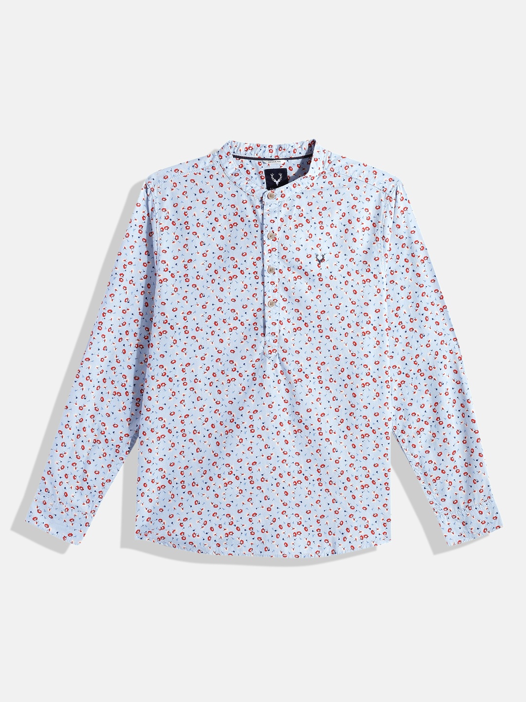 

Allen Solly Junior Boys Printed Pure Cotton Casual Shirt, Blue