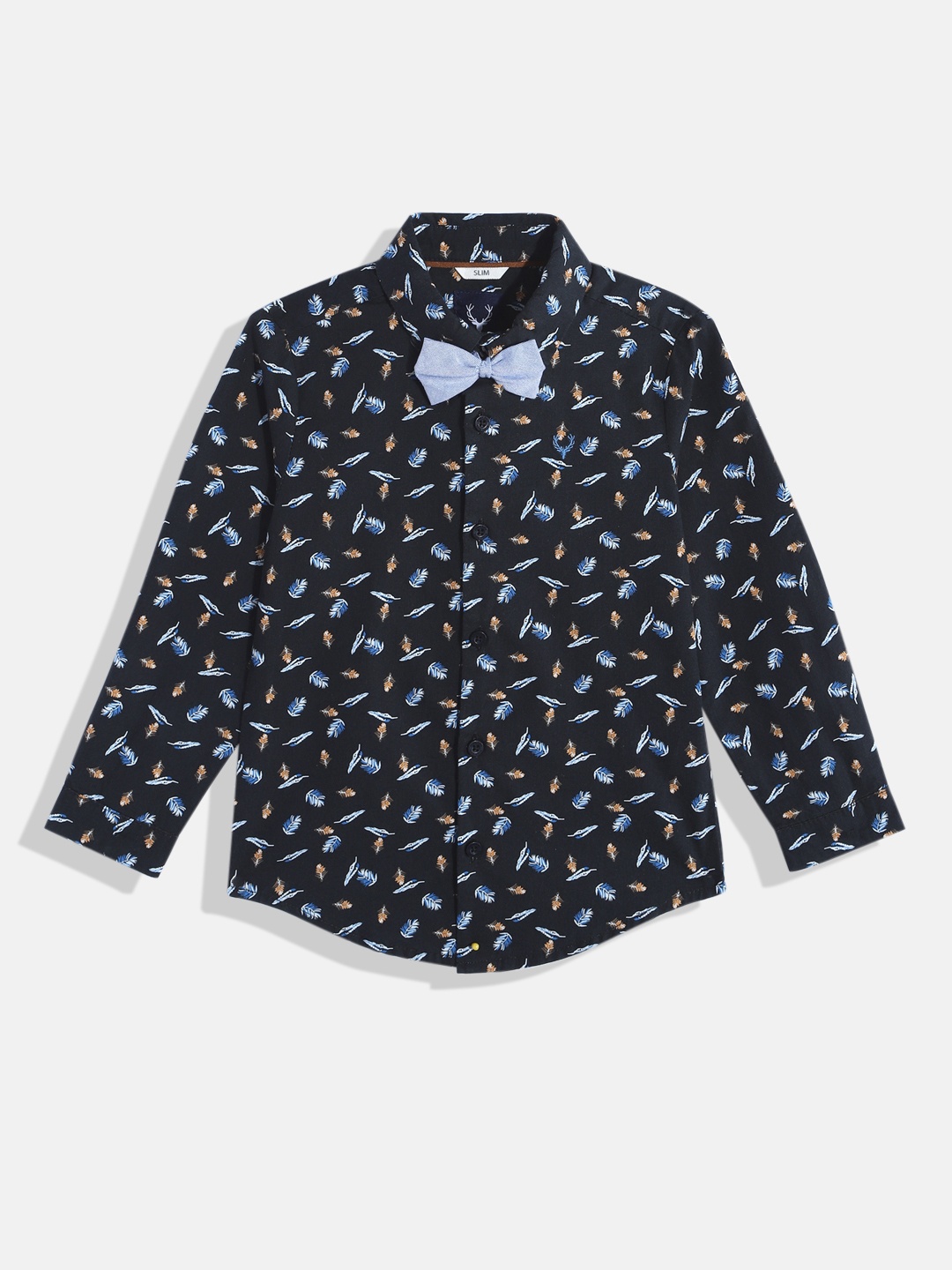 

Allen Solly Junior Boys Floral Printed Pure Cotton Casual Shirt, Black