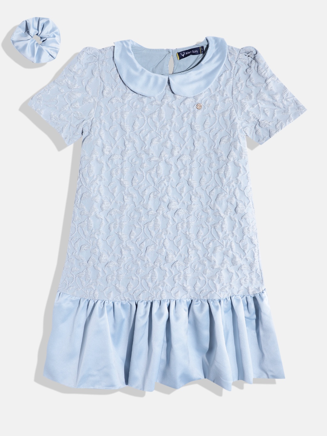 

Allen Solly Junior Blue Floral A-Line Dress