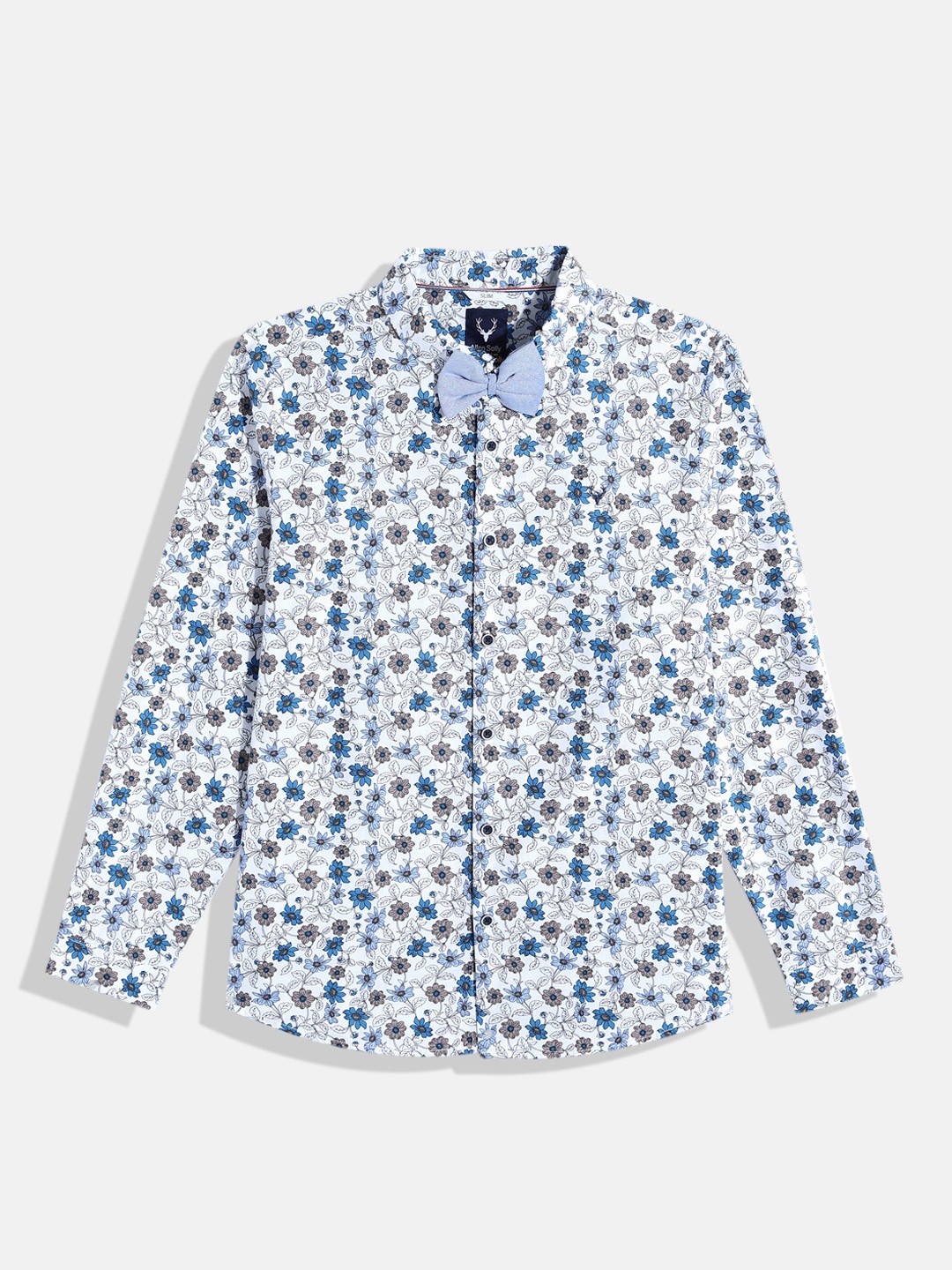 

Allen Solly Junior Boys Floral Printed Pure Cotton Casual Shirt, White