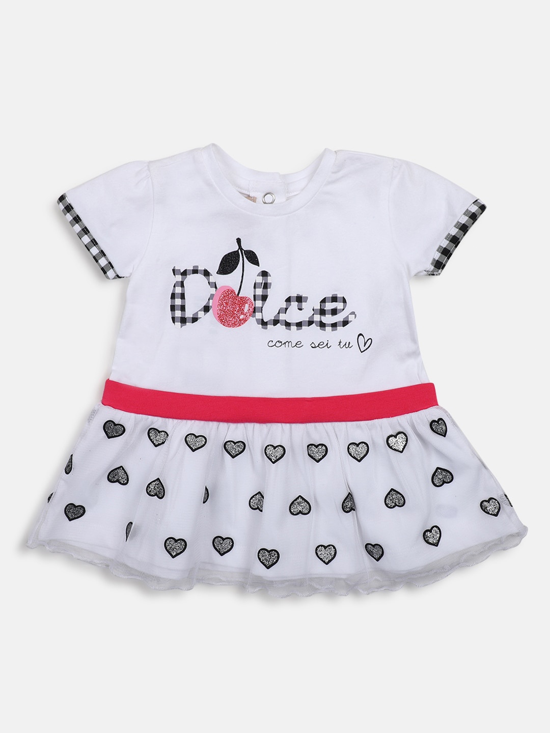 

Chicco Infants Girls Printed A-Line Dress, White