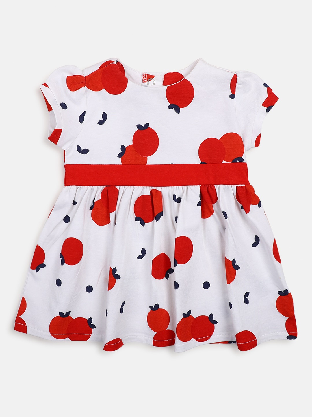 

Chicco Girls Conversational Printed Fit and Flare Dress, White