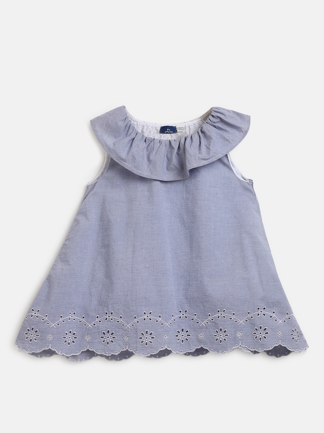 

Chicco Girls Cut-Outs A-Line Dress, Blue