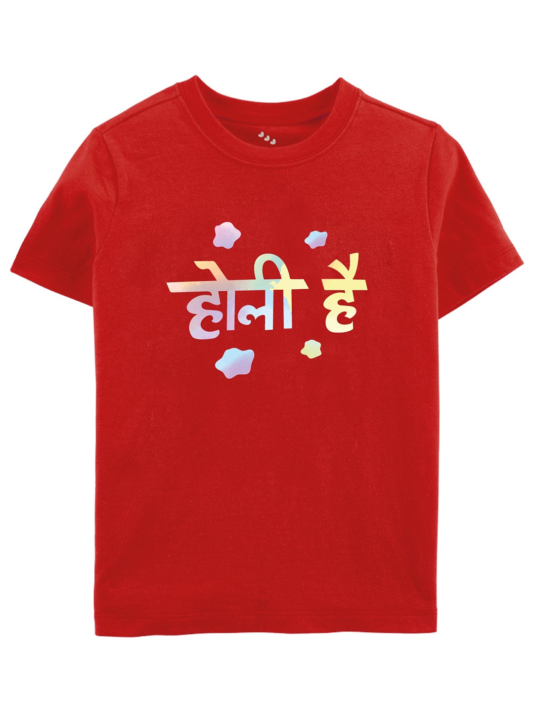 

Zeezeezoo KidsTypography Printed Pure Cotton T-shirt, Red