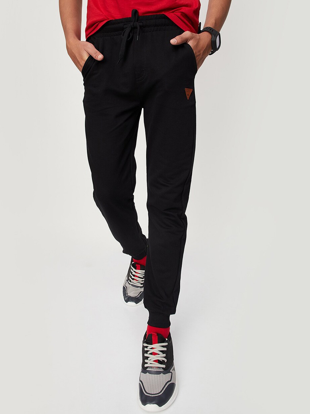 

max Boys Relaxed-Fit Pure Cotton Joggers, Black