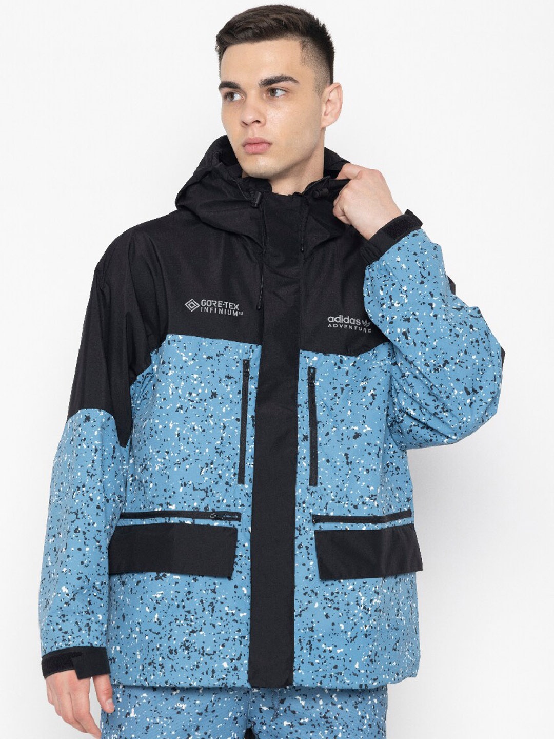 

ADIDAS Originals Adventure Winter Allover Print GORE-TEX Jacket, Blue