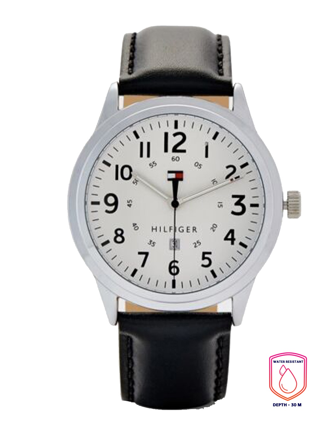 

Tommy Hilfiger Men Leather Straps Analogue Watch TH1791813W, White