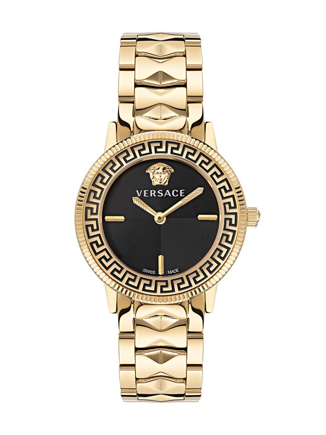 

Versace Women Dial & Stainless Steel Bracelet Style Straps Analogue Watch VE2P00622, Black