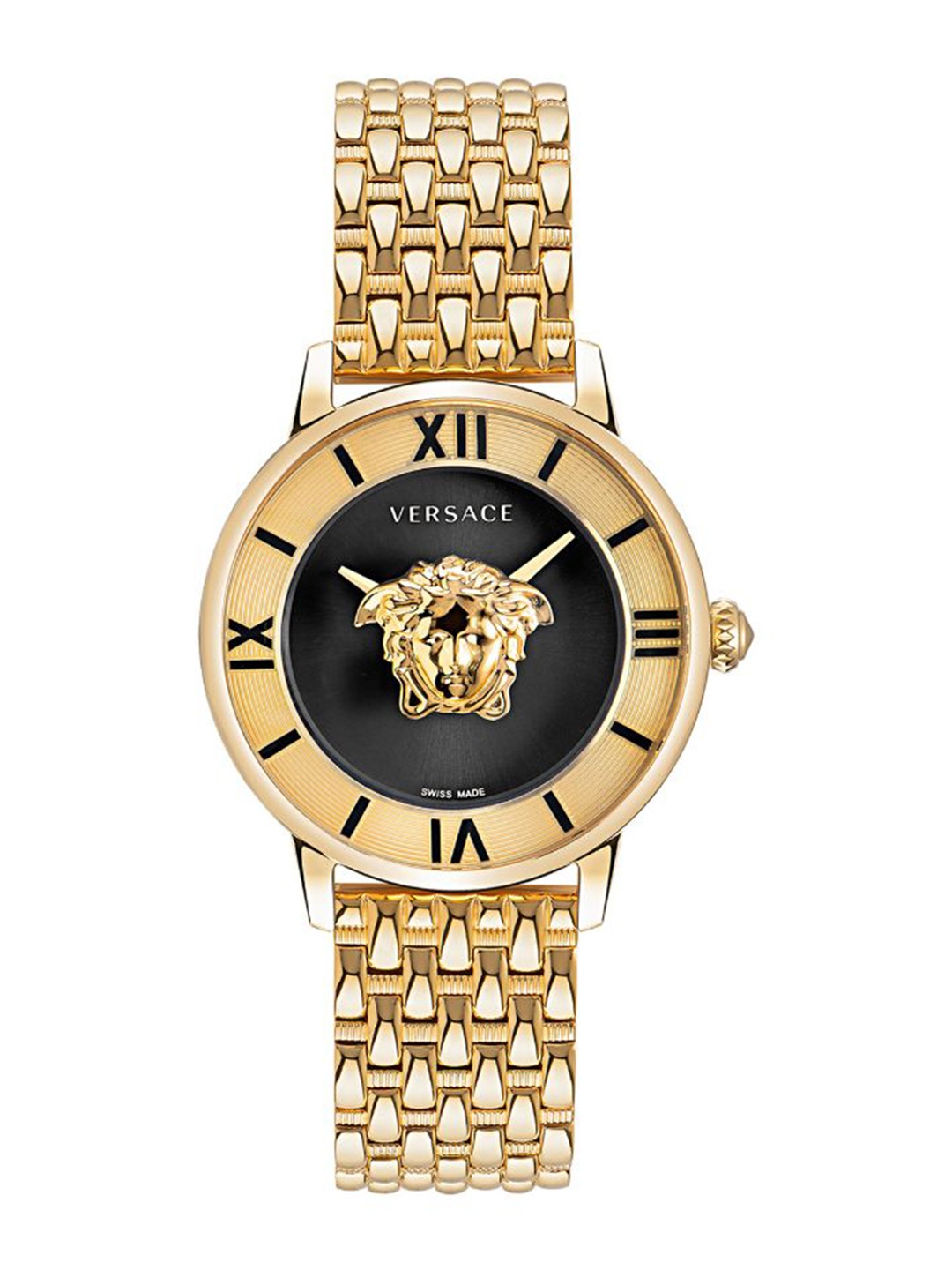 

Versace Women Printed Dial & Stainless Steel Straps Analogue Watch VE2R00322, Gold