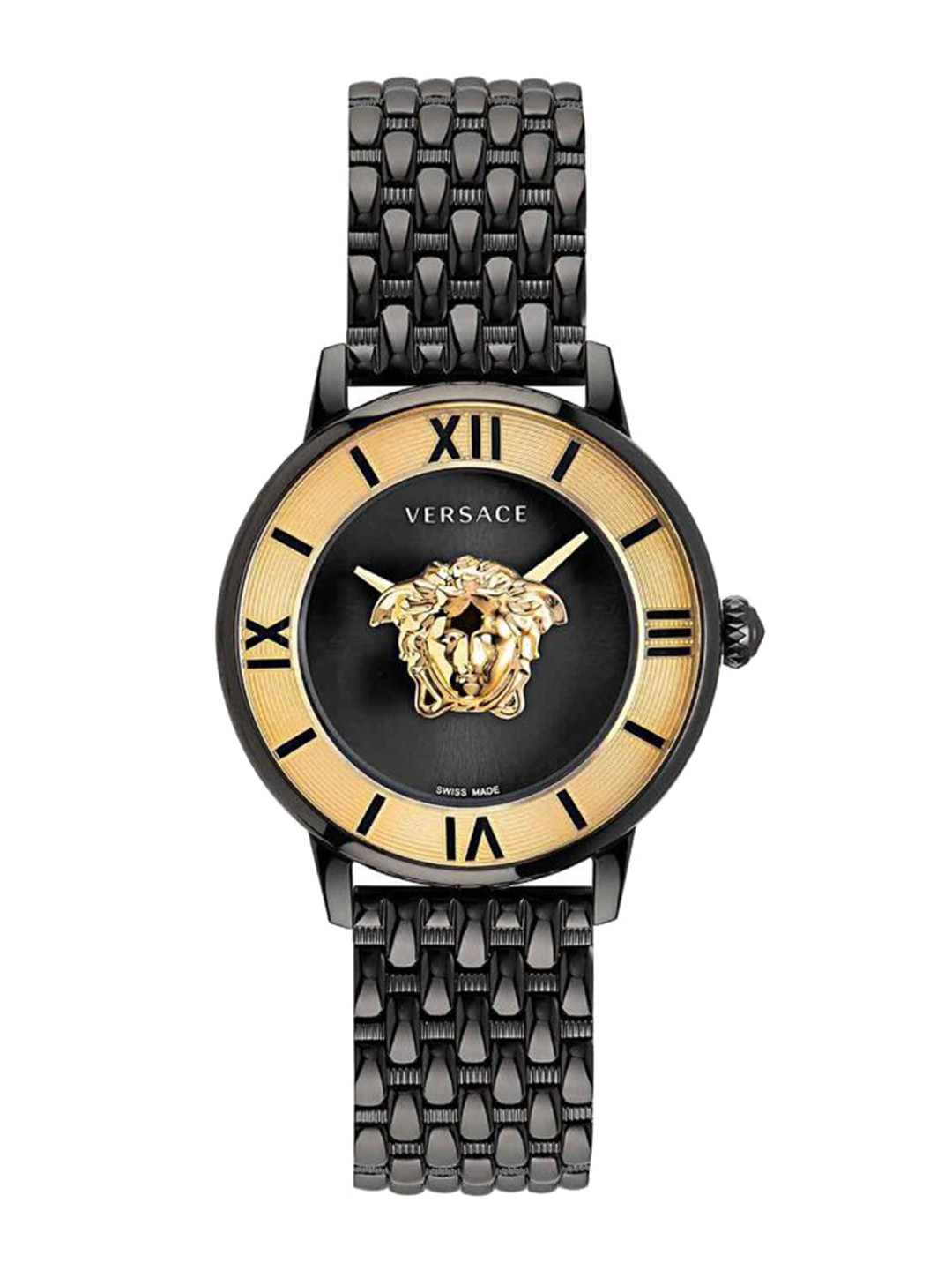 

Versace Women Dial & Stainless Steel Bracelet Style Straps Analogue Watch VE2R00422, Black