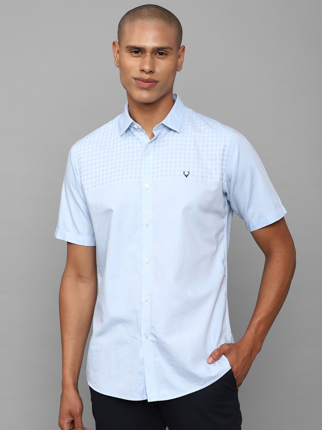 

Allen Solly Plus Size Cotton Casual Shirt, Blue