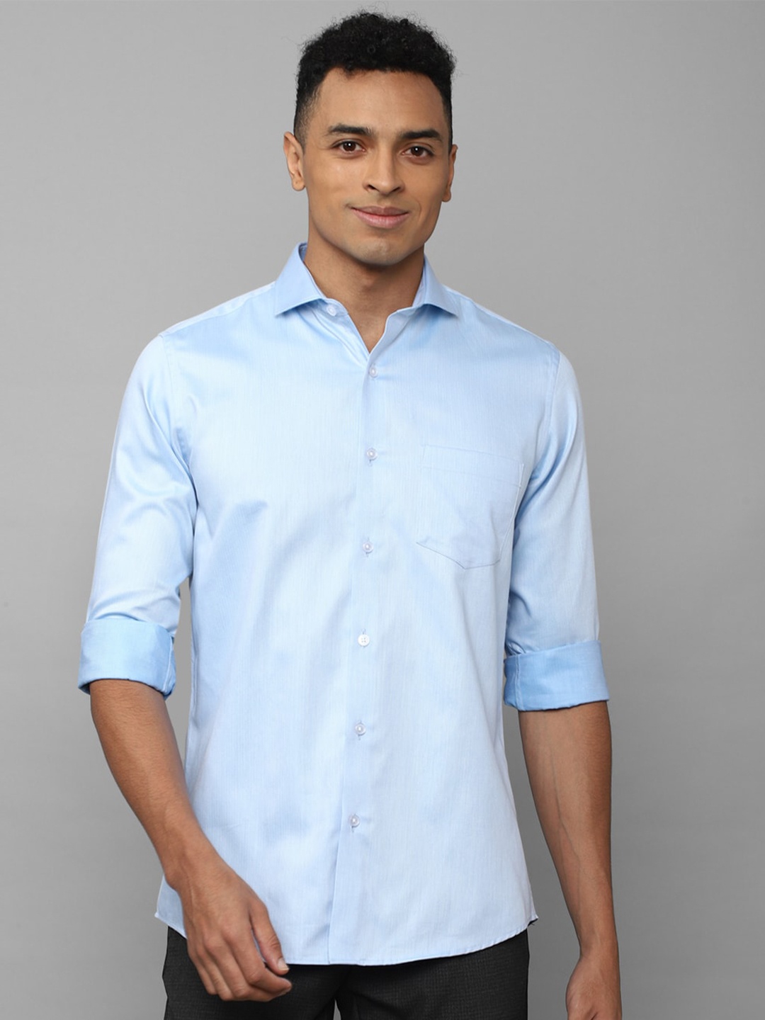 

Allen Solly Slim Fit Pure Cotton Casual Shirt, Blue