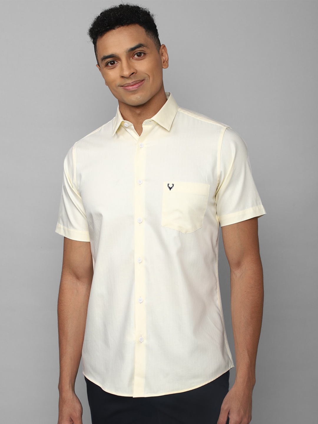 

Allen Solly Slim Fit Pure Cotton Casual Shirt, Yellow