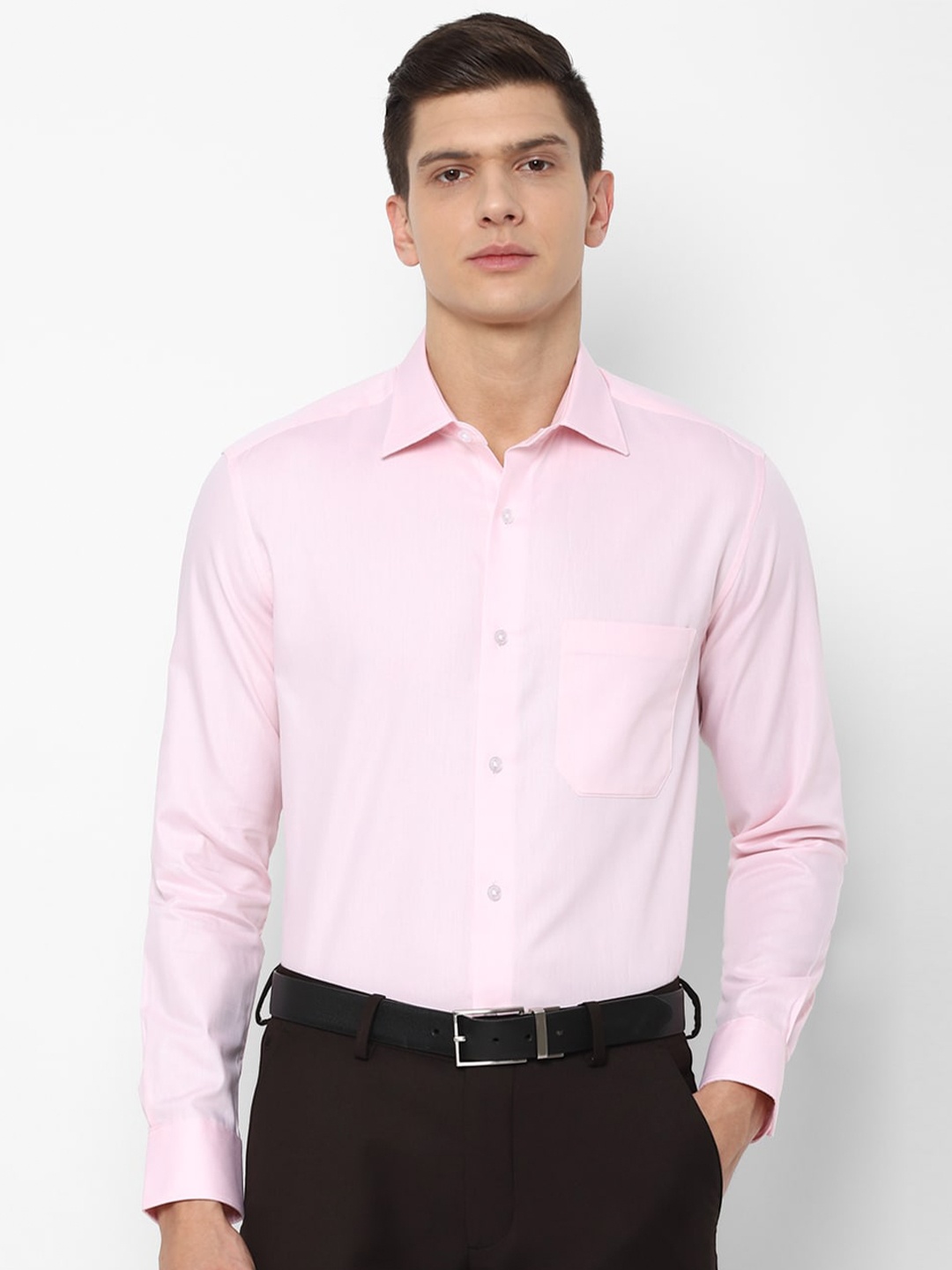 

Louis Philippe Regular Fit Formal Pure Cotton Shirt, Pink