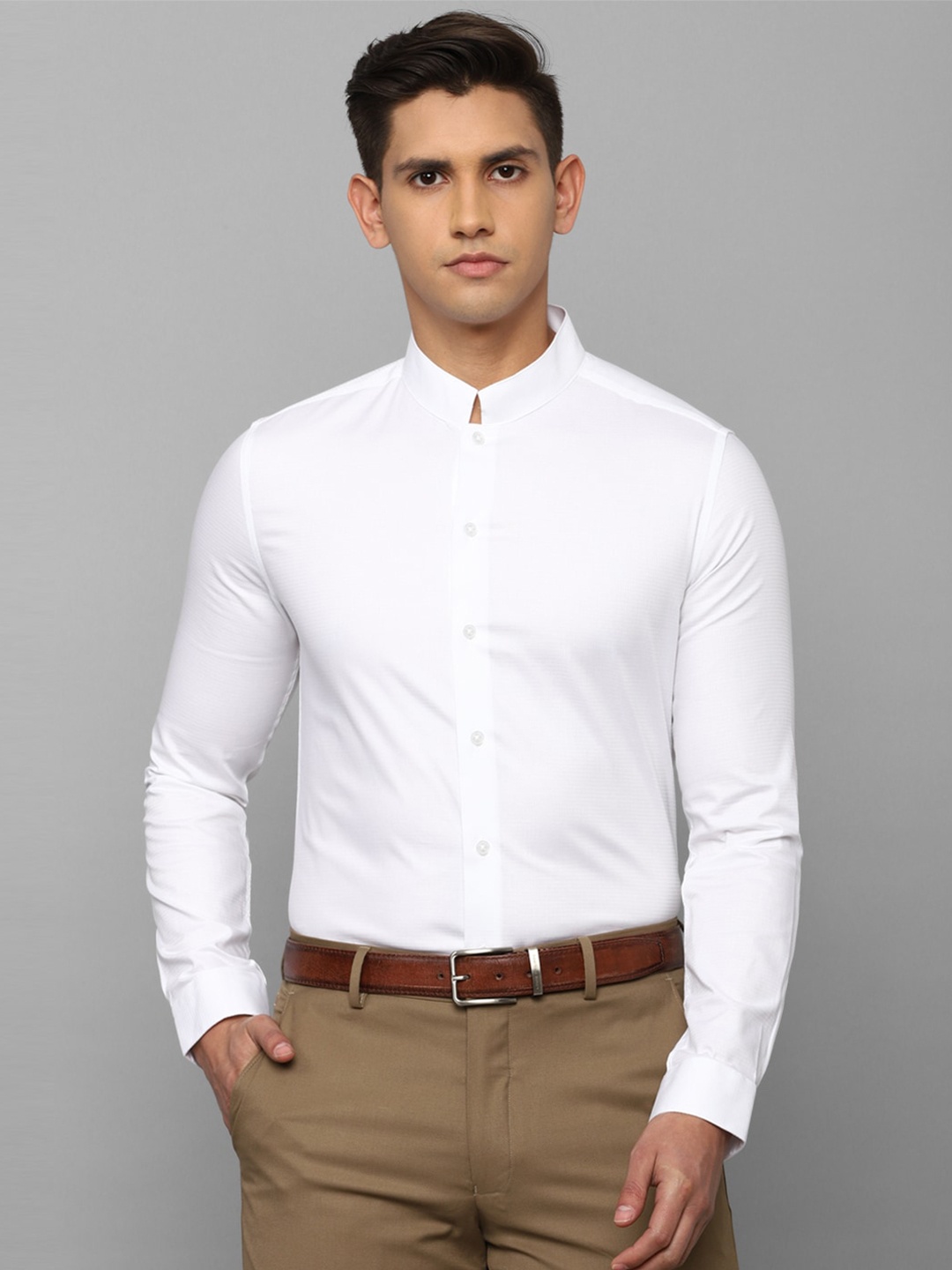 

Louis Philippe Men Slim Fit Formal Cotton Shirt, White