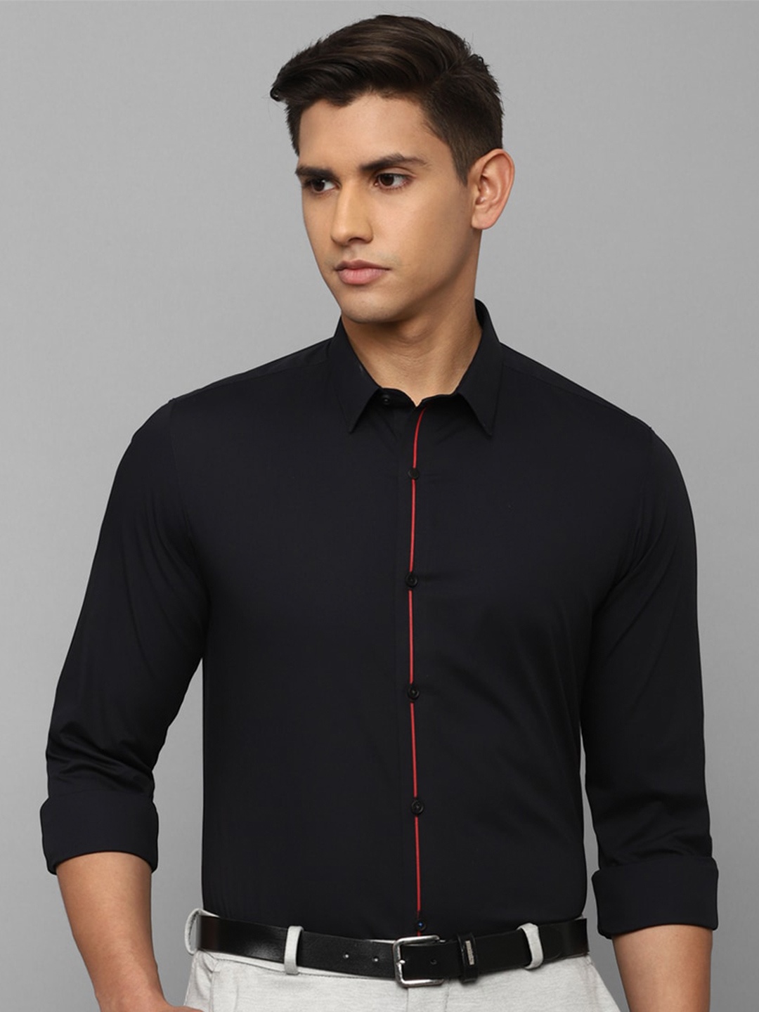 

Louis Philippe Sport Cotton Formal Shirt, Black